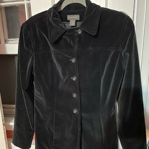 Black velvet jacket